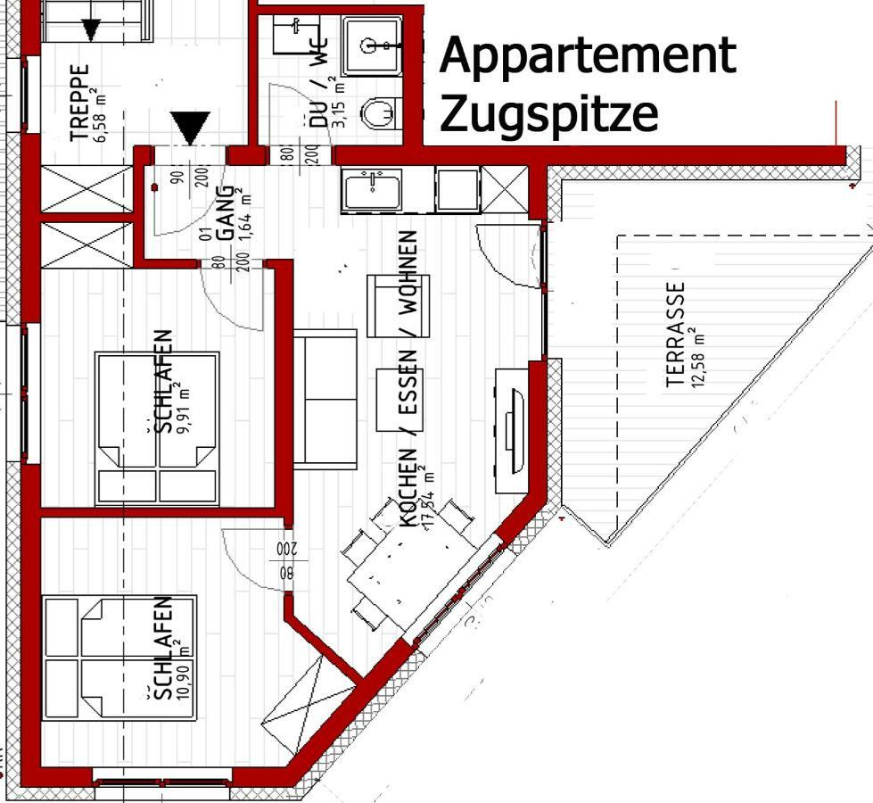 Zugspitzappartements Ehrwald Exteriér fotografie